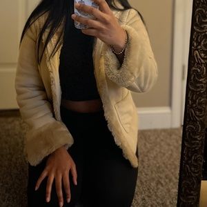 Ann Taylor Shearling Coat